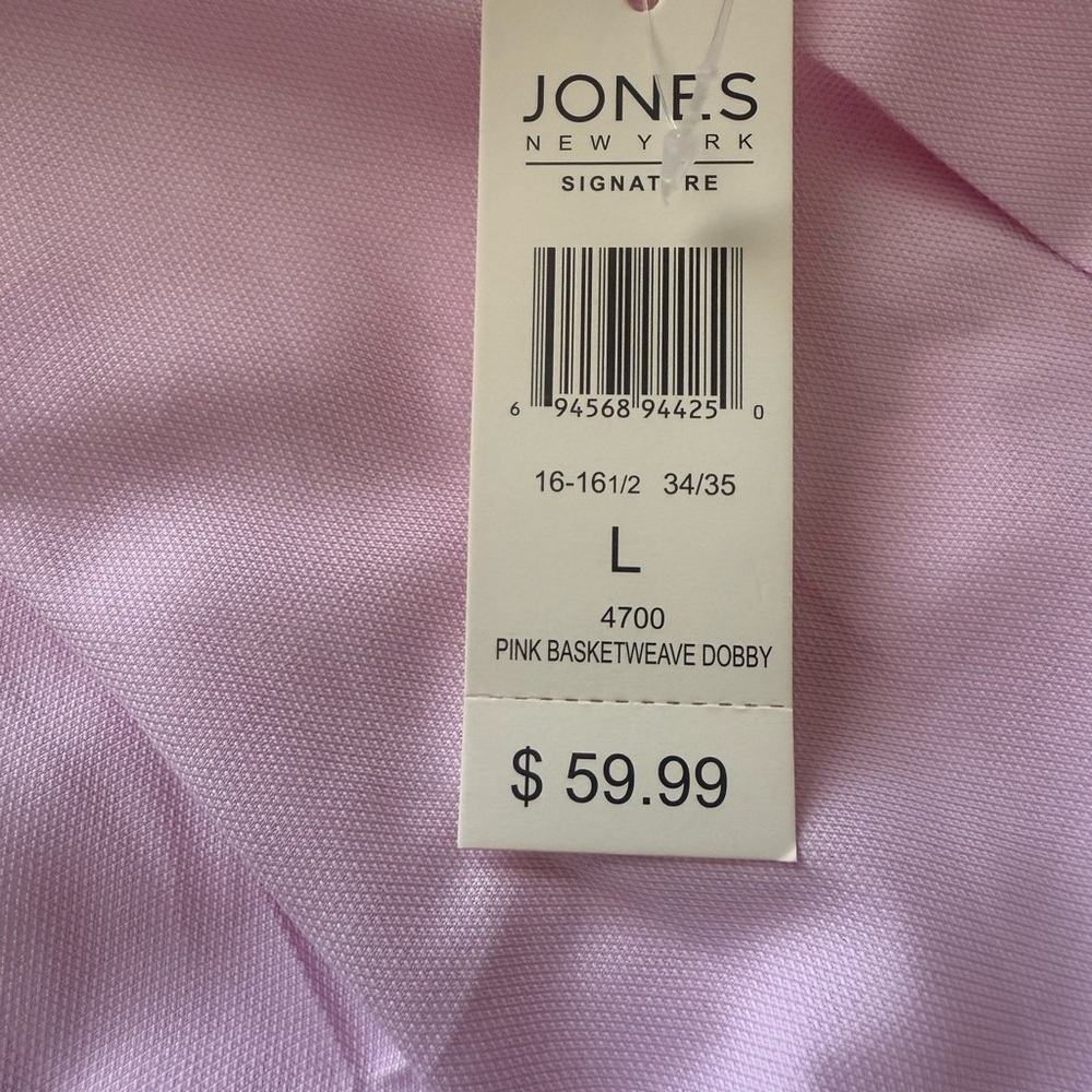 Jones New York Light Pink Dress Shirt - Picture 3 of 6